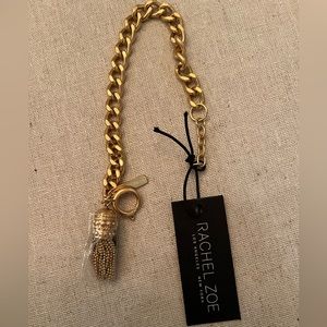 Rachel Zoe gold chain link bracelet